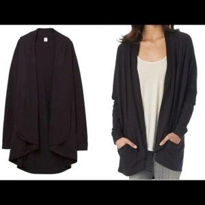 Alternative Apparel Black Open Front Cardigan Size Small